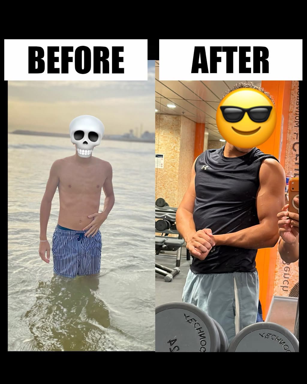 Client — before and after transformation